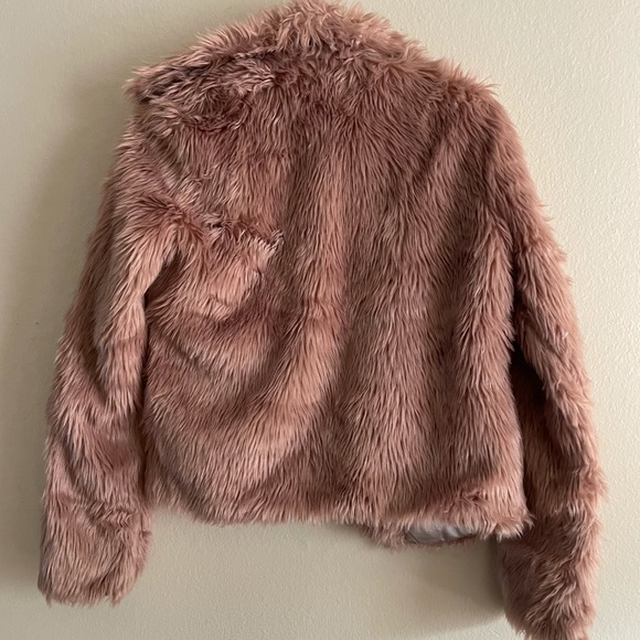 Wetseal mauve fuax fur jacket - Picture 7 of 8